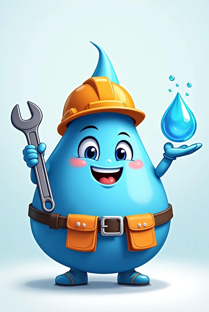 We are a water and wastewater solution providing company is generating a character as a part of our digital marketing strategy to increase the audience, which has a significant relatability with the industry, in order to incorporate in posters and videos
A cute water droplet as a character which has safety helmet, a tools belt and a droplet of treated water in one hand and a spanner in the other hand.