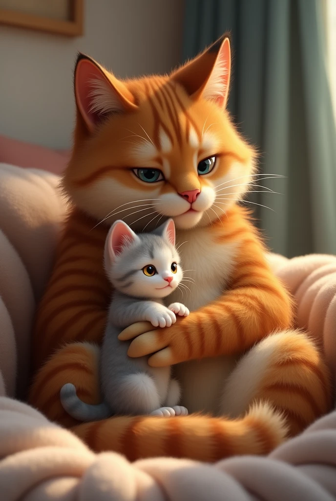 Kitty with dad