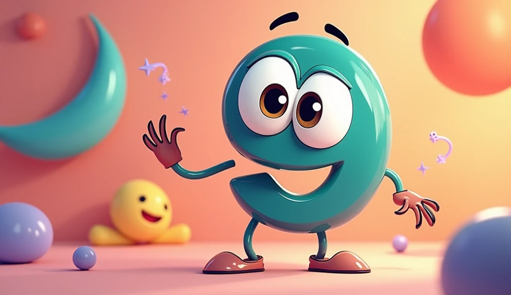 Write animated digit 9