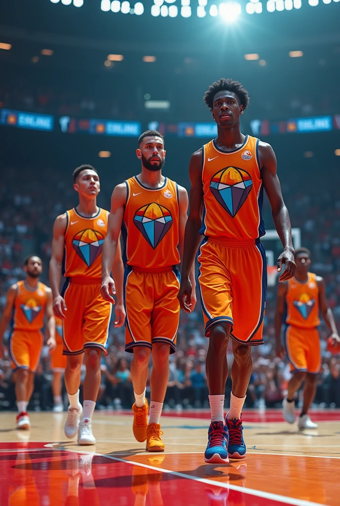 Basketball uniforms with Stones logo in the middle 