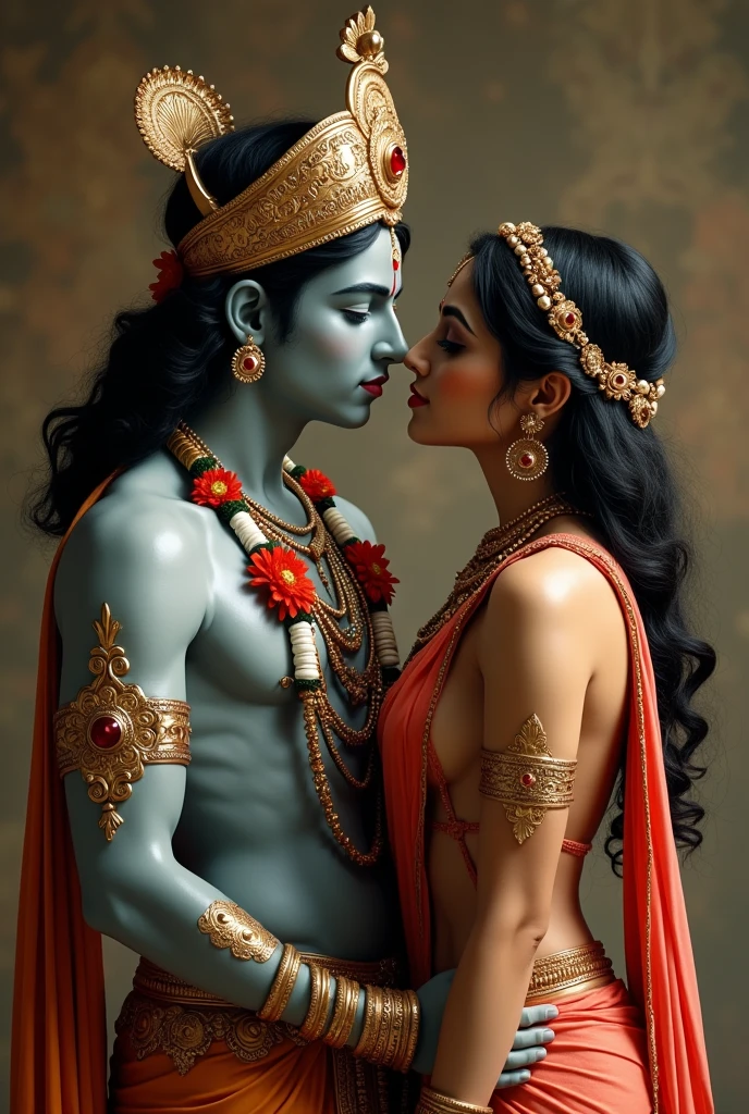 Lord krishna fucking Goddess radha naked ass liking