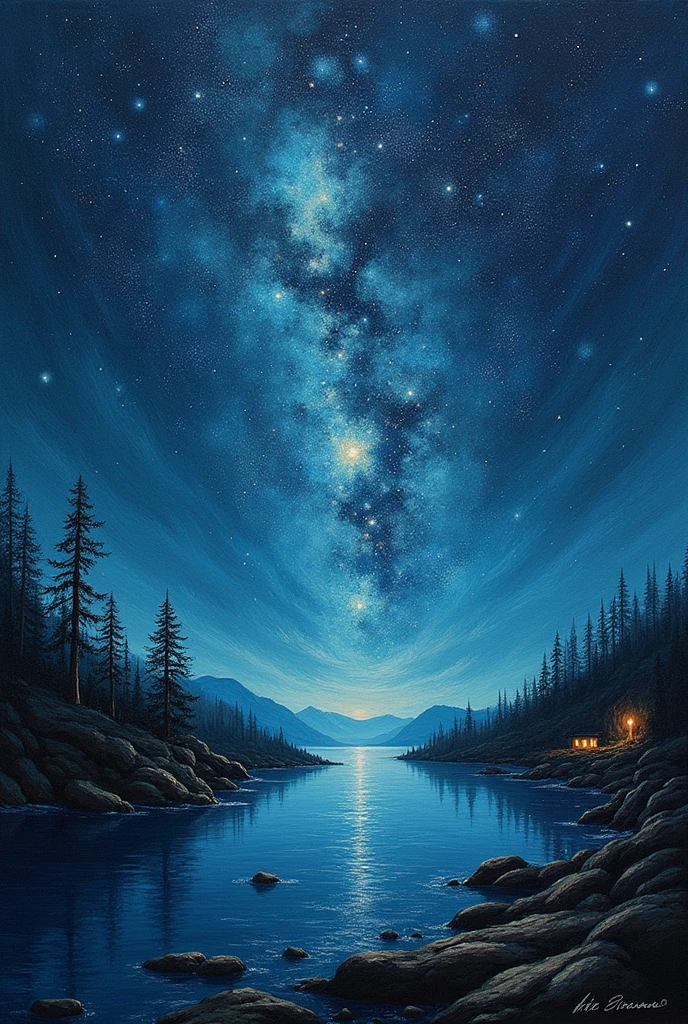 Expressionist artwork images,mysterious,Starry Sky