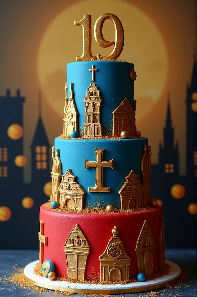 Hamilton themed birthday cake, for 19-year-old Abigahi