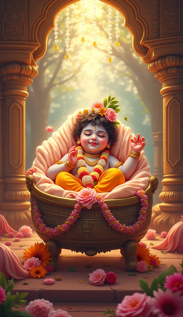 shree krishna janmashtami illustrator