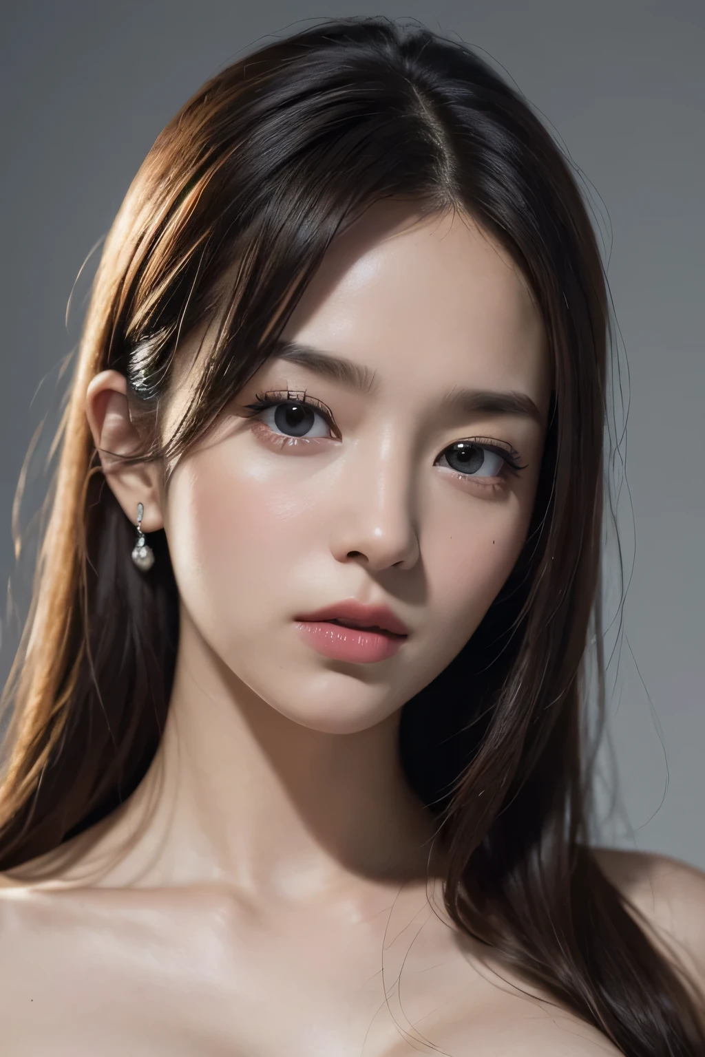 cute & Like \(Idol Master\), facial, (8k, RAWphotograph, Highest quality, masterpiece:1.2), Super detailed, Ultra-high resolution, (Realistic, photo Realistic:1.2), High-definition RAW color photograph, professional photograph, Depth of written boundary, Very delicate and beautiful, Very detailed, 8k wallpaper, Moisturized Skin, photograph, Bright Elk Long Shot, suffering, Neo, Film Grain, Samsung Galaxy, Depth of written boundary100mm, art:Gottfried Helnwein, (Large Breasts:1.3),