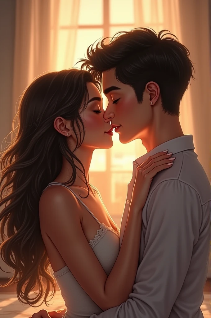 girl friend kiss me talk me