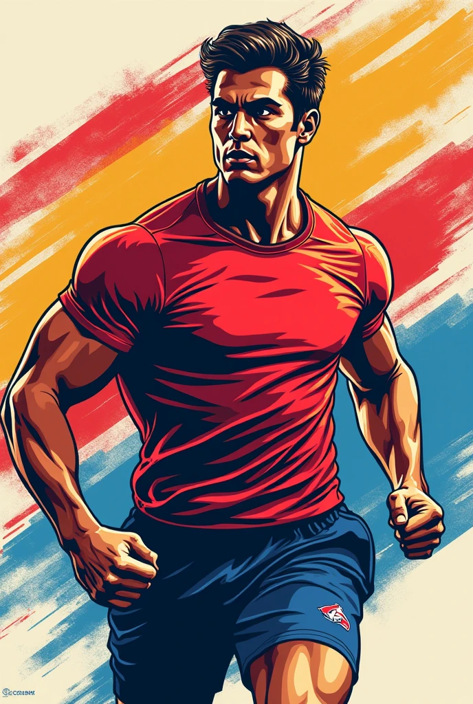 Sport T-shirt American high school 