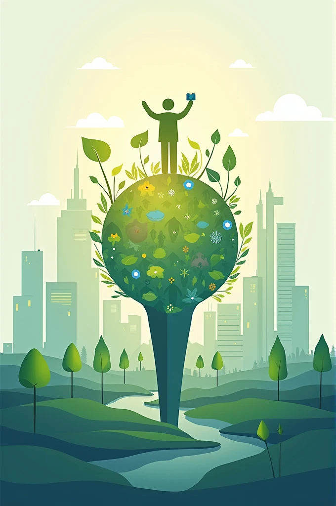 Economics project cover page related to sustainable development 
