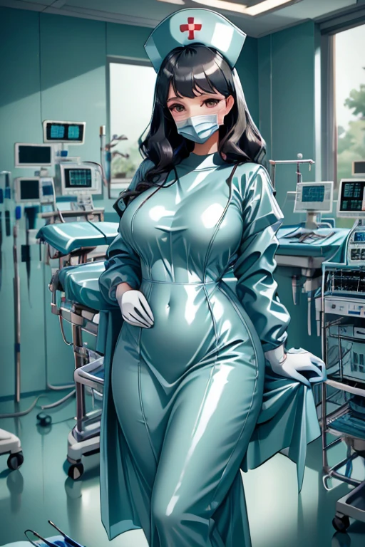 nurse uniform,hospital, latex nurse suit,nurses,busty,elbow gloves,labcoat,black hair woman,red eyes , gigantic ,medical instruments,asian nurse,two nurses,speculum,examination room,oversize ,big ass ,strap on, lay on table ,legs spreaded,giving birth,gyno chair , dentist,Milf,latex,black uniform,oversize breasts