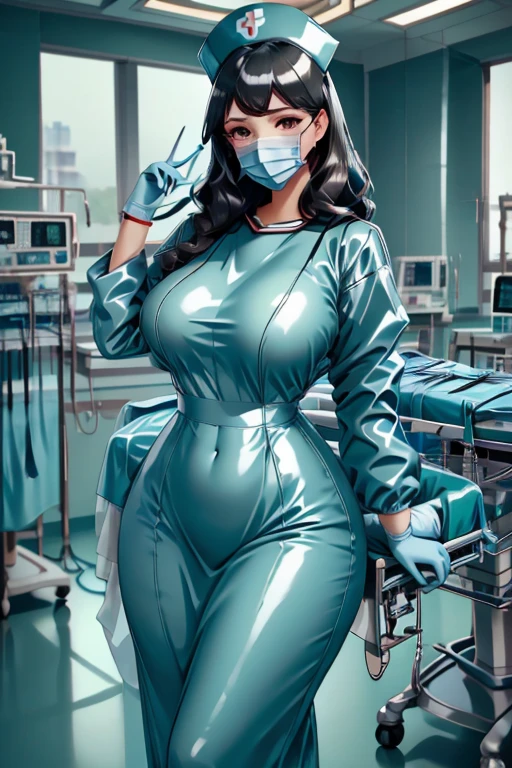 nurse uniform,hospital, latex nurse suit,nurses,busty,elbow gloves,labcoat,black hair woman,red eyes , gigantic ,medical instruments,asian nurse,two nurses,speculum,examination room,oversize ,big ass ,strap on, lay on table ,legs spreaded,giving birth,gyno chair , dentist,Milf,latex,black uniform,oversize breasts