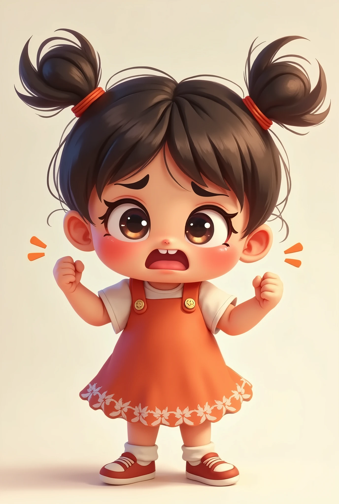 Cute girl mad