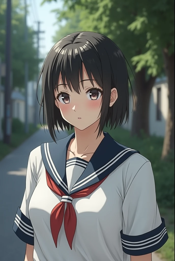 Realistic glowing skin, (sweating:1.8),Stand backwards,Look back at your face,Always look at the camera,(sweating:1.8),(Beautiful nipples in real life:1.2),,(whole body:1.8),(sweatingで汗ばんだリアルな白い肌:1.9),White socks, (Black leather shoes:1.8),
,Cold look,Cold Stare,Black Hair,short hair,Tie your hair short,Silky translucent white skin,,(Very detailed美しい顔), Great face and eyes, (Highest quality:1.4), (Very detailedな), (Very detailed CG 統合 8k 壁紙), Very detailed, High resolution raw color photos, Professional photography, Realistic portrait,Sweat,,(A Cup:1.9),(Flat Chest:1.9),(Very small breasts:1.9),(Breast augmentation:0.1),(Breasts starting to swell:1.9),
, (少女のwhole bodyの詳細なRAW写真), Canon EOS R5 250mm, Sharp focus, Cinema Lighting,  (No makeup:1.2), Fine skin, Delicate collarbone,,(Ultra-high resolution:1.6), (Realistic:1.6),,(Japanese junior high school girls:1.9),(:1.9),(whole body:1.8)