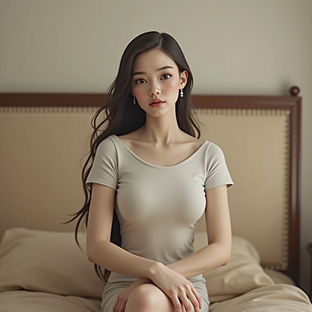 improve this image to make it more detailed and real, humanlike, maintain all background and colours and body and face