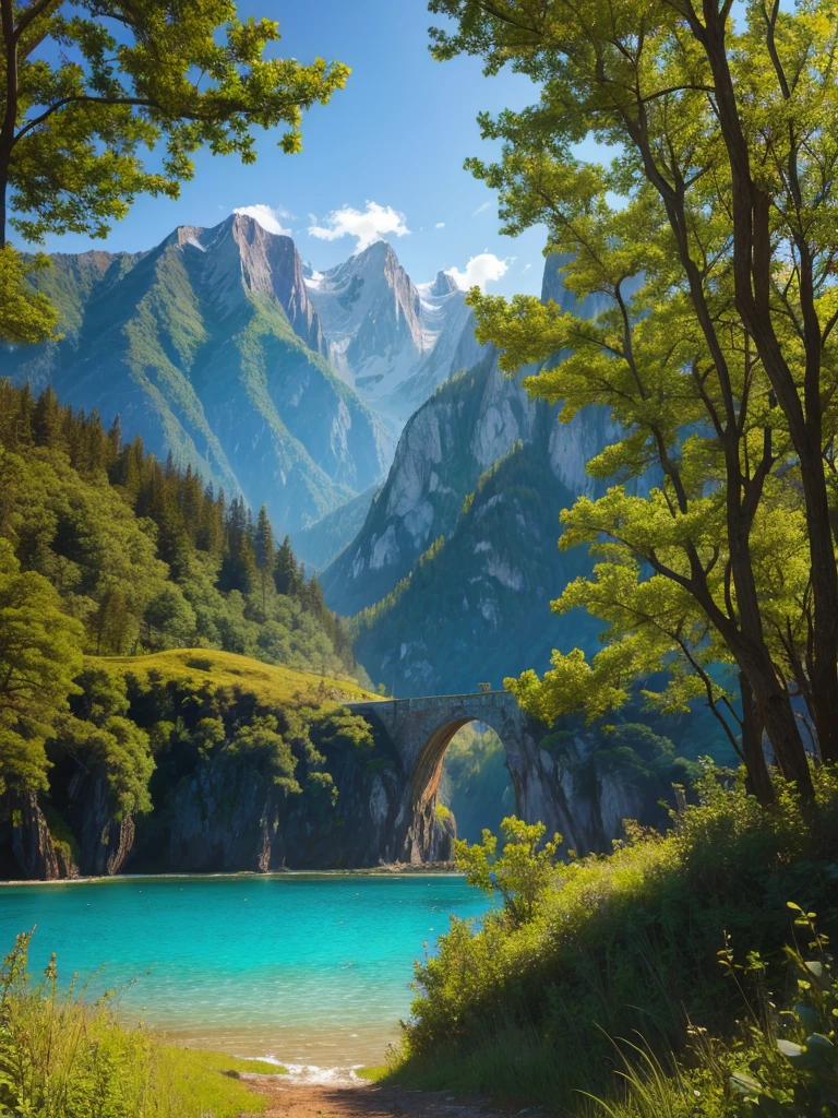 Nature&#39;s Fairy。Angel。mystery。fantasy。Silence。lake。Fresh breeze

