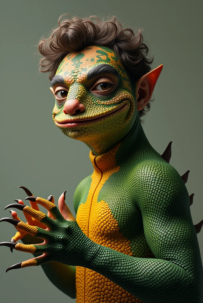 Lando norris as a reptile

