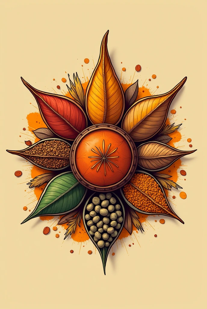 I have a company that's name is proved and it's a Indian Spice company so I want a logo for this please make logo with spices