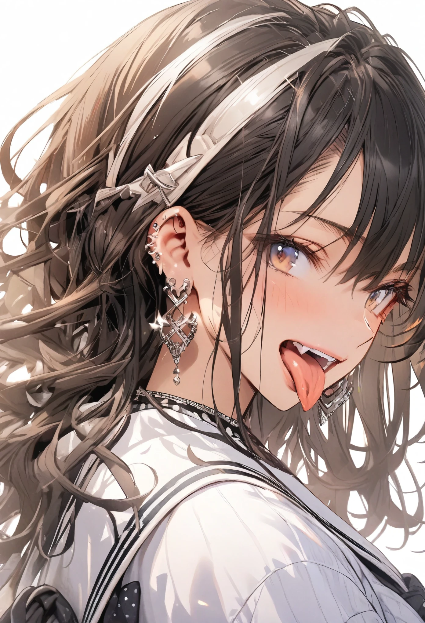 tongue,Gal,Earrings,