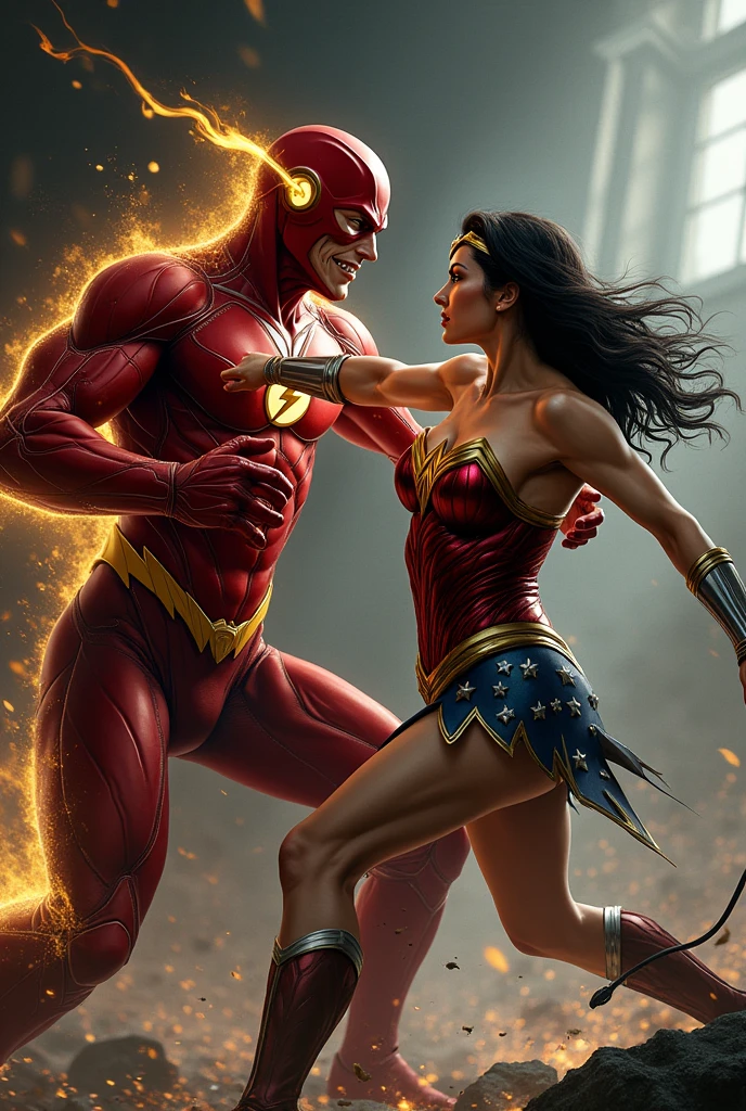 Reverse flash killing Wonder Woman