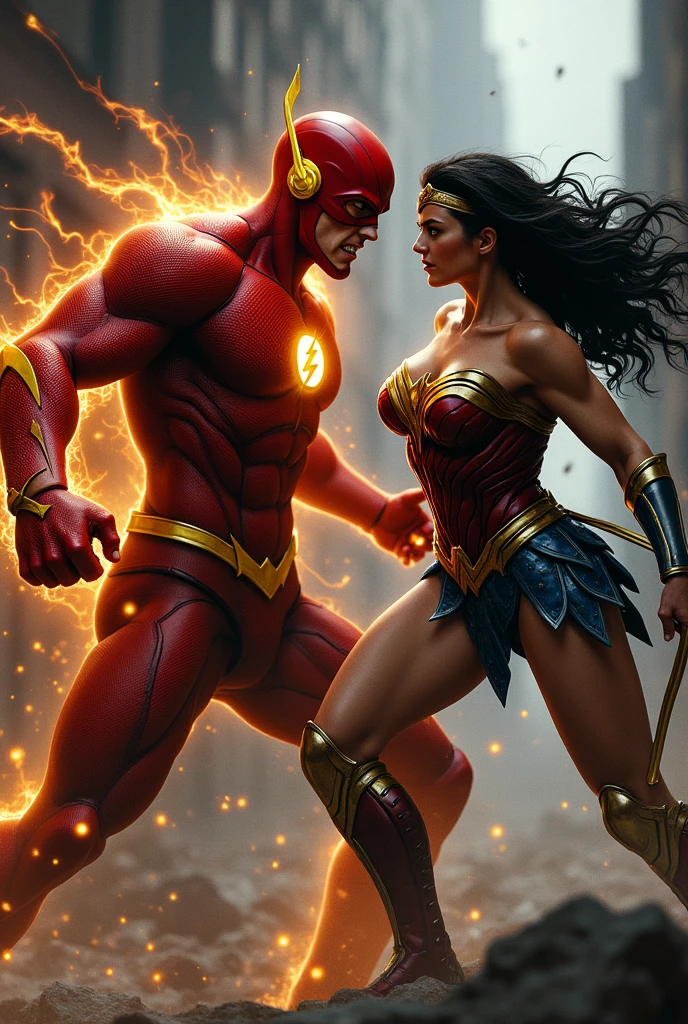Reverse flash killing Wonder Woman