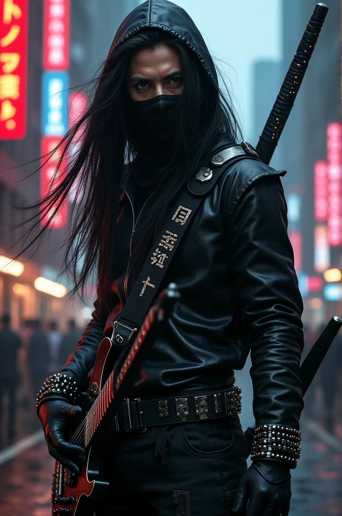 Personnage inspiré d'un rocker ninja