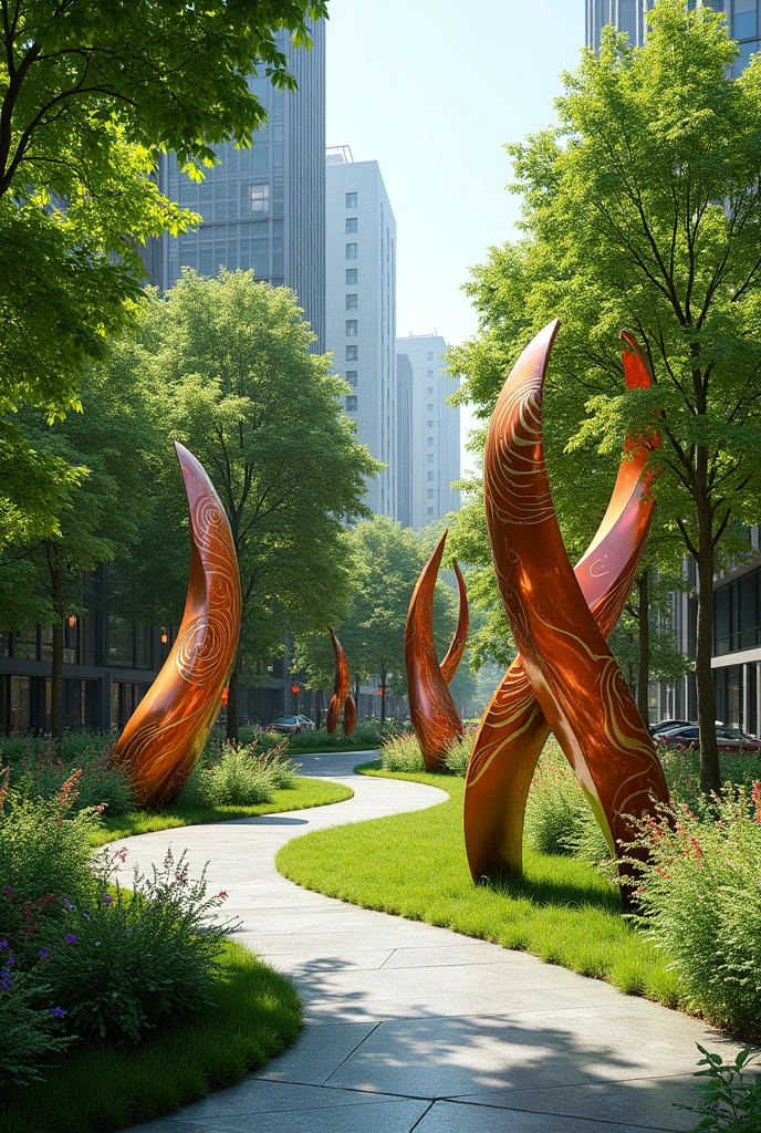 Urban green space art