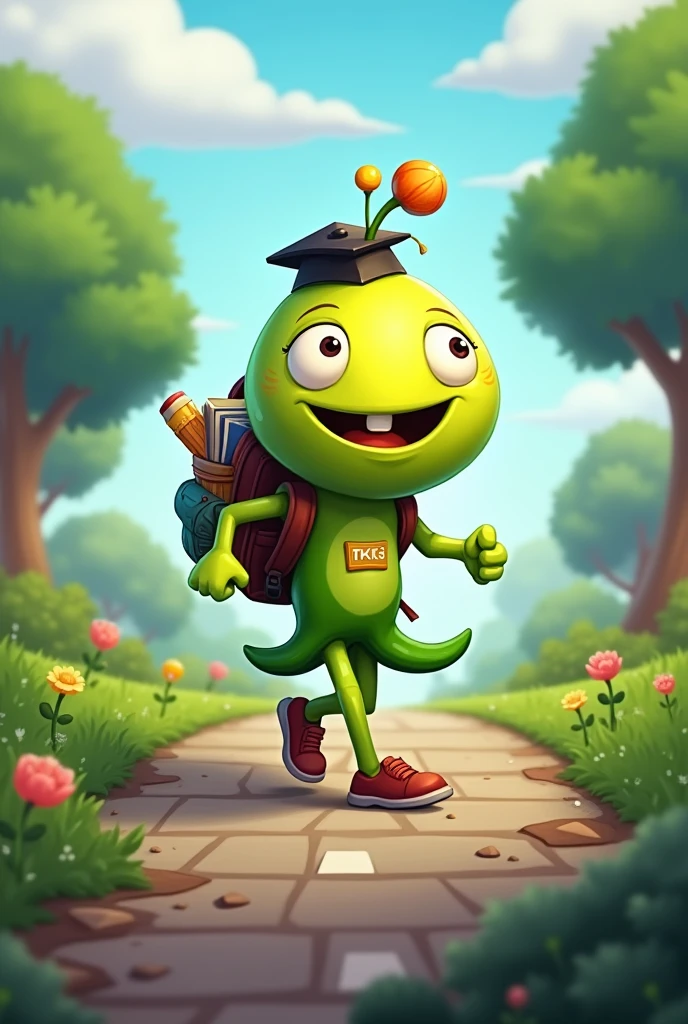 A student plant in pvz walking in the road