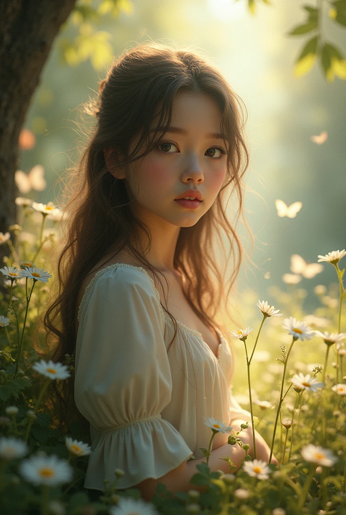 One girl