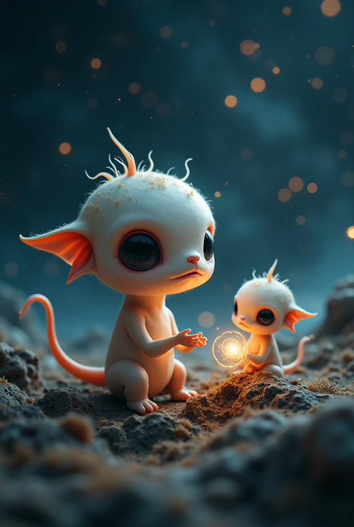 Creepy cute characters, Small stature, Extraterrestrial star background,Popular Characters, 