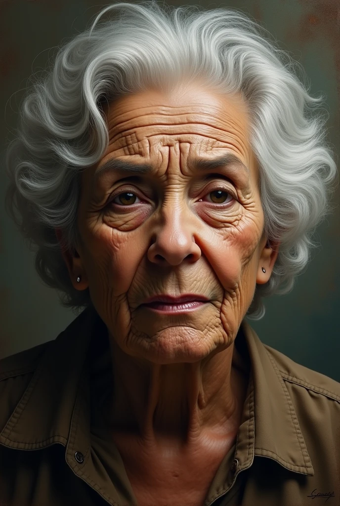 Create an image of adult Elza Soares, a little older, faces personal and professional difficulties
