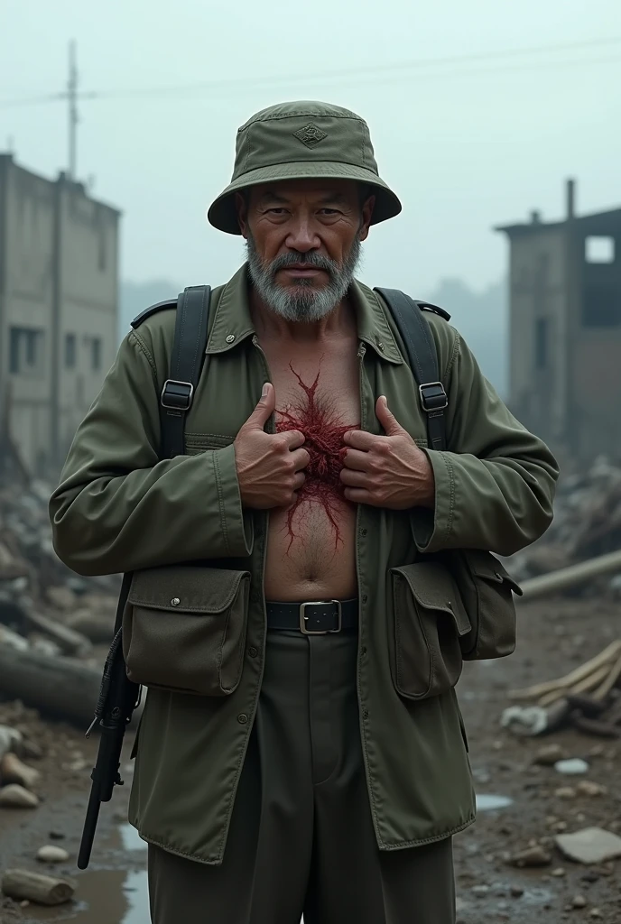 North Korean soldier in his fifties shot in his heart
