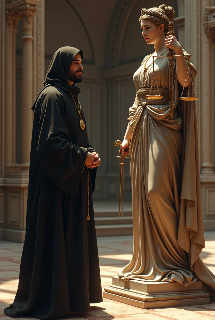 Another Wallpaper of Luca pacioli and lady of justice