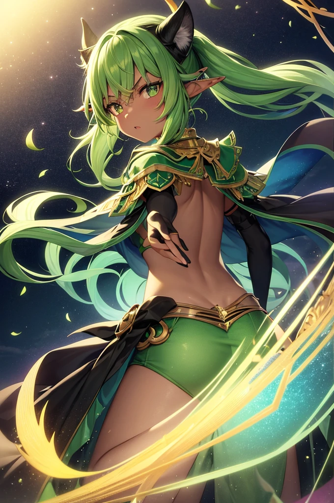 Best Quality, masterpiece, ((Solo, 1girl)), high elf archer, fine detailed shiny eyes, small chest, high resolution, best lighting, extremely detailed illustrations, blush, embarrassed, smile, open mouth, crotch seam, cameltoe, day, dripping wet, no panty, very NSFW, female masturbation,cum everywhere, very small bikini, view from behind, butt visible, bikini wedged in butt, string bikini,