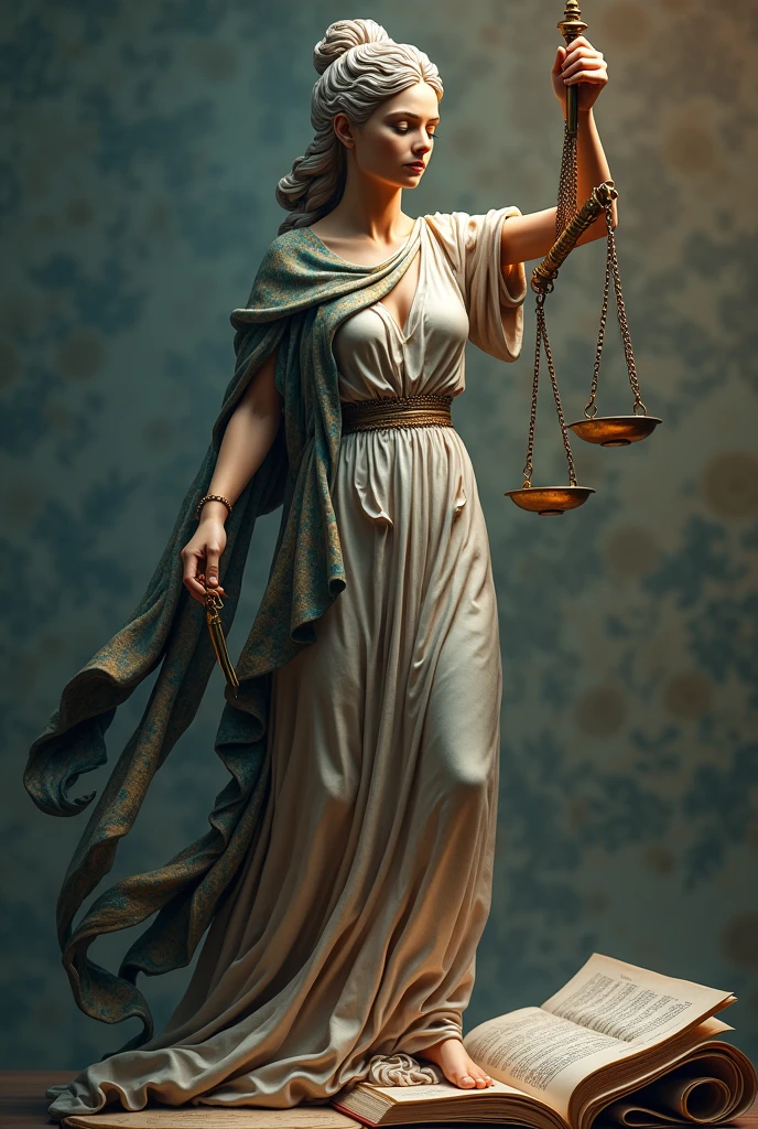 Another Wallpaper of father of accounting in fusion with lady of justice