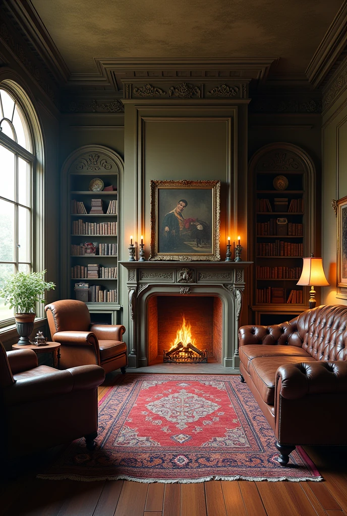 Old-time house,living room