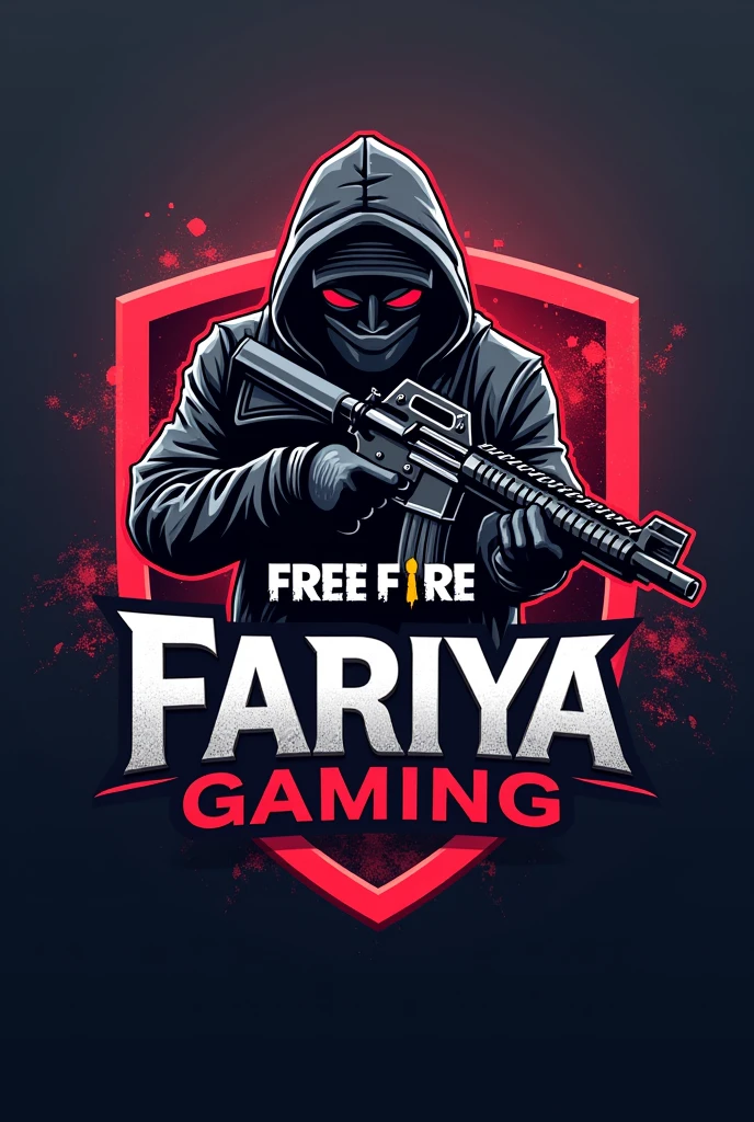 HP FARIYA GAMING free fire logo with gun