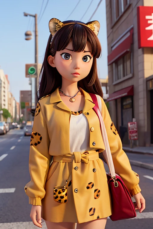 female、16age、Leopard print、