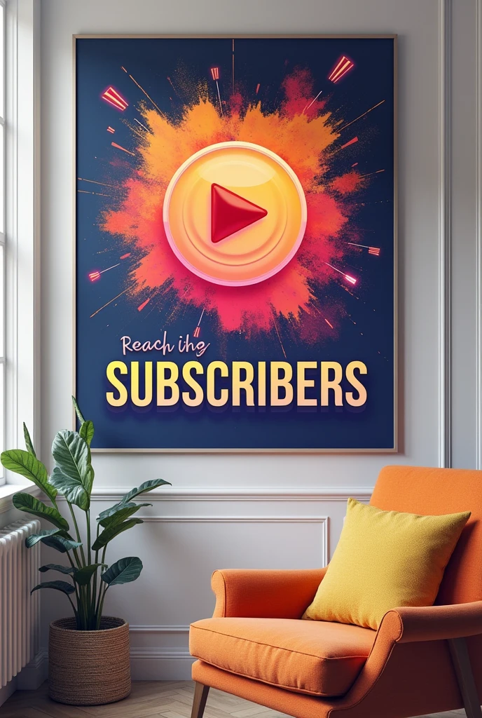 Wall art front 1k SUBSCRIBER COMPLETE 