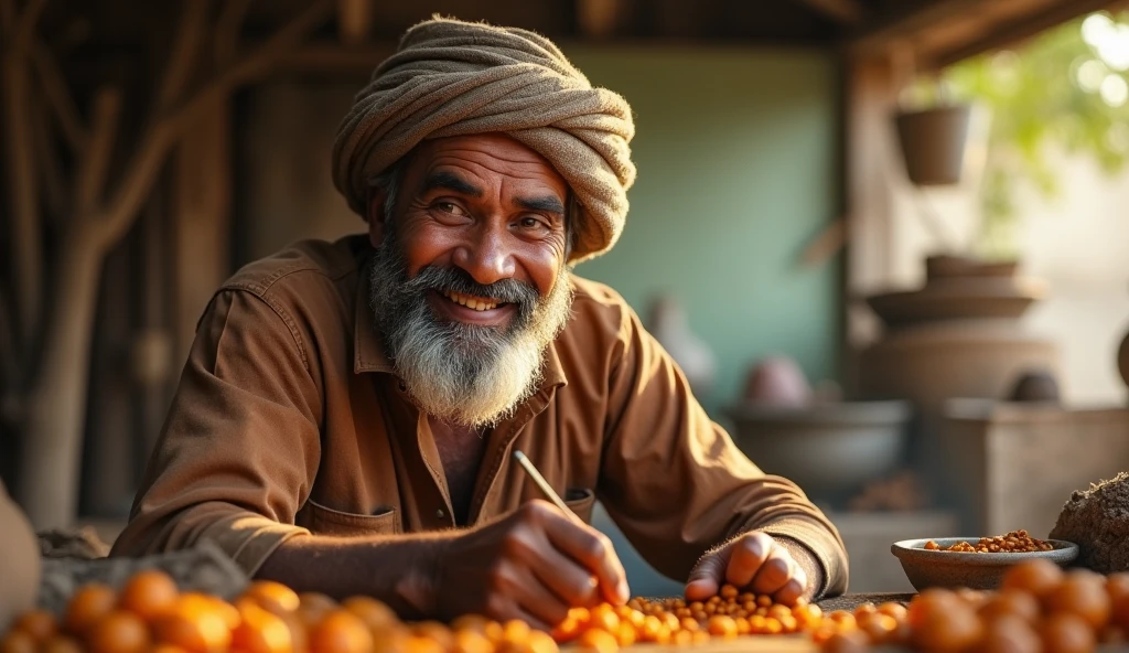 A smile appeared on Kisan Rashid's face. He continued to work hard and in no time his hard work paid off.