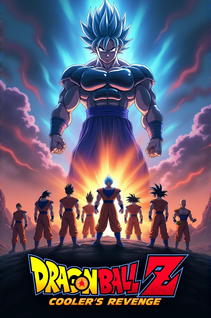 Make a poster on movie DRAGON BALL Z -COOLER'S REVENGE(1991) and write the name of the movie in poster