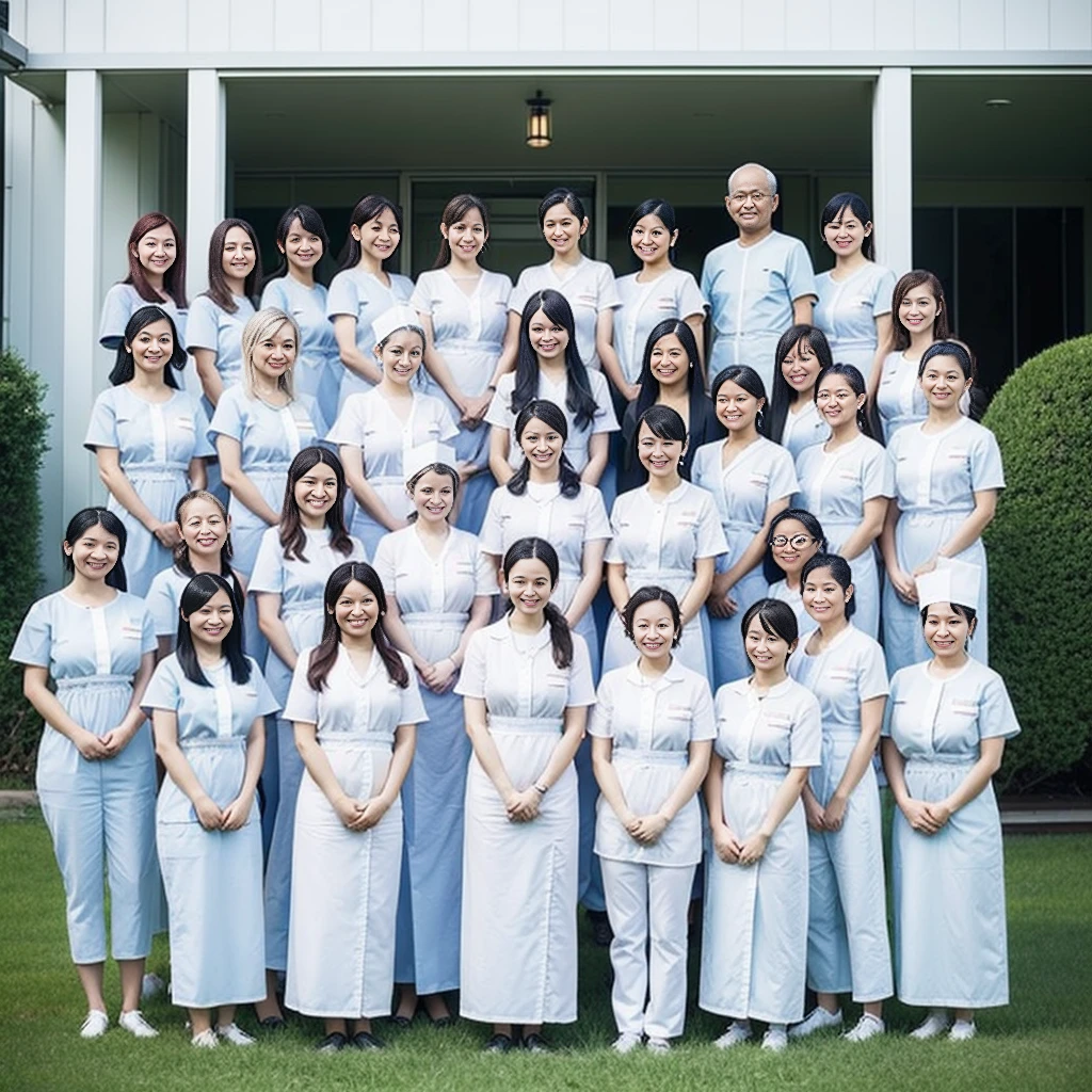 Please see the group photo of the nurses..。