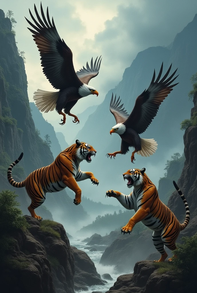 Eagles killing the tigers
