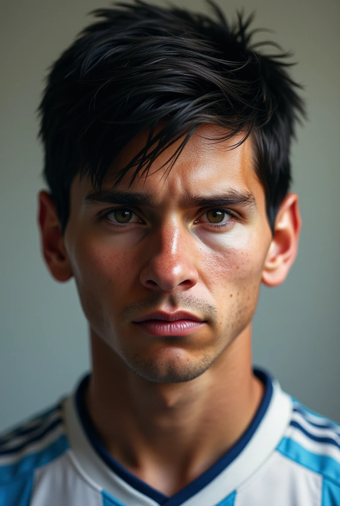 Straight hair 15 year old messi