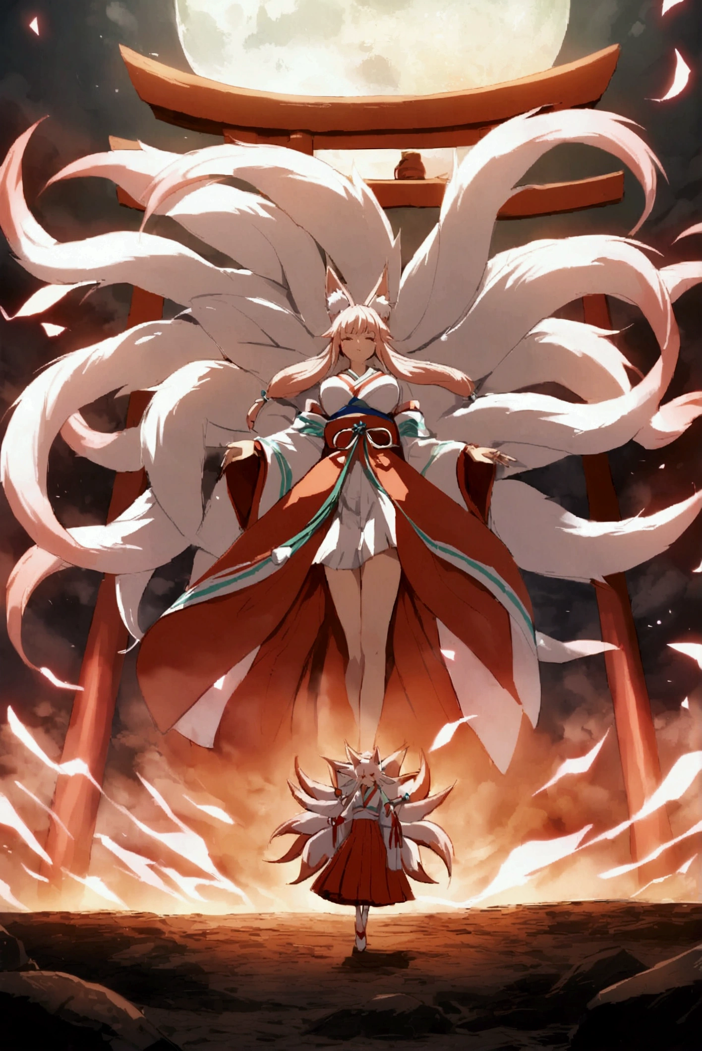 torii Shrine maiden Nine-Tailed Fox