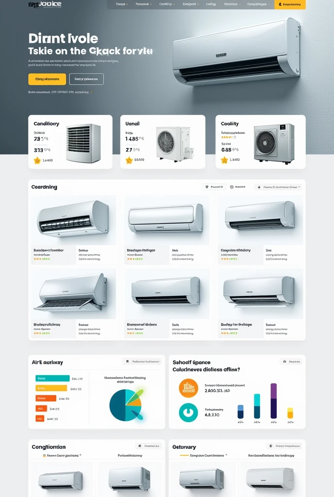 Air conditions sell and purchase profile with graphics 