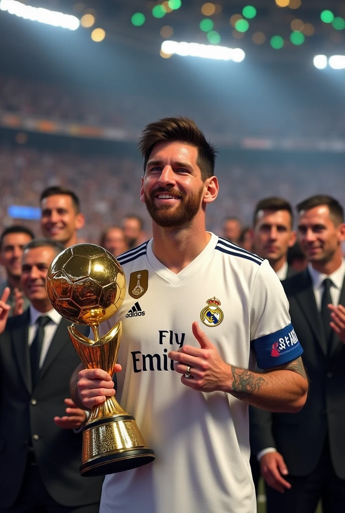 Ballon dor winnig messi in real madrid