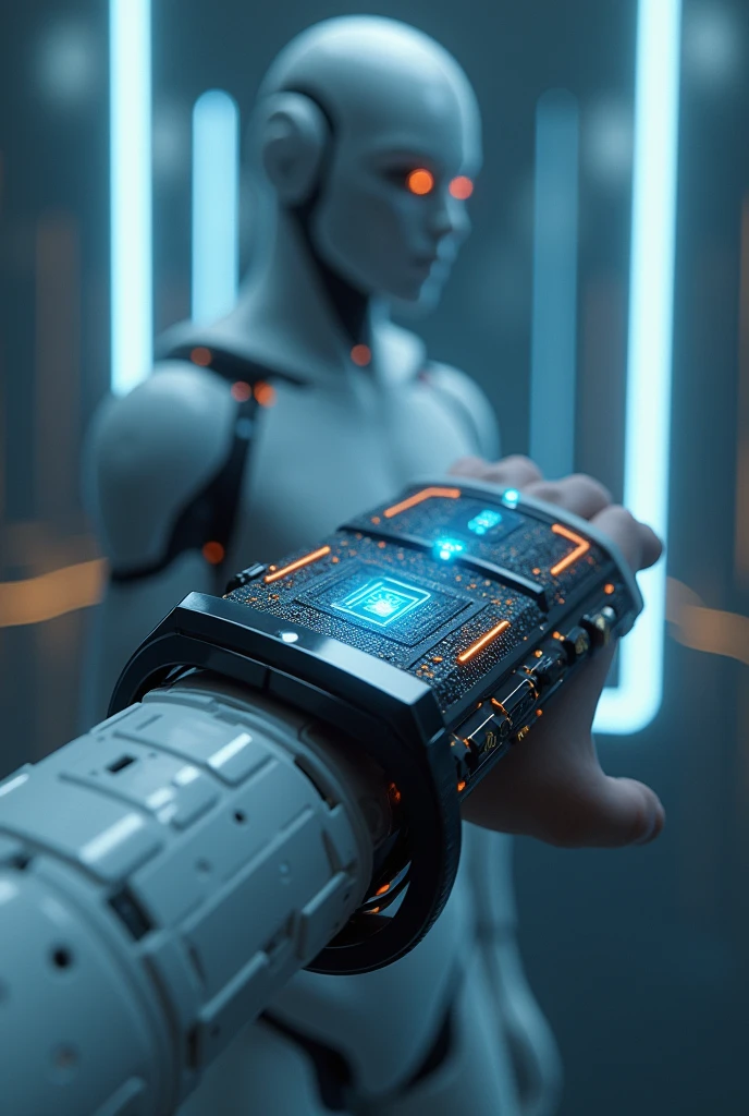 micro chip and a watch