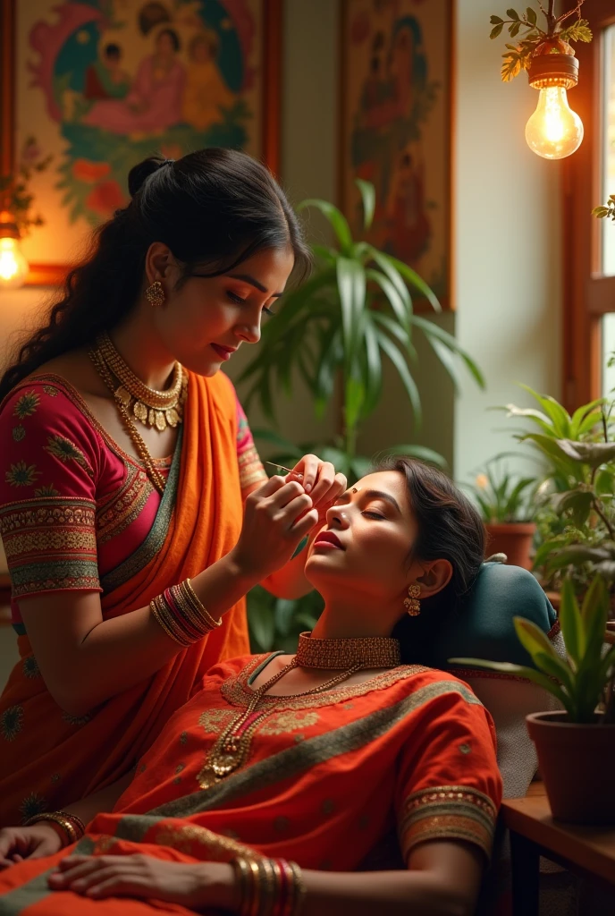 Threading image for indian salon