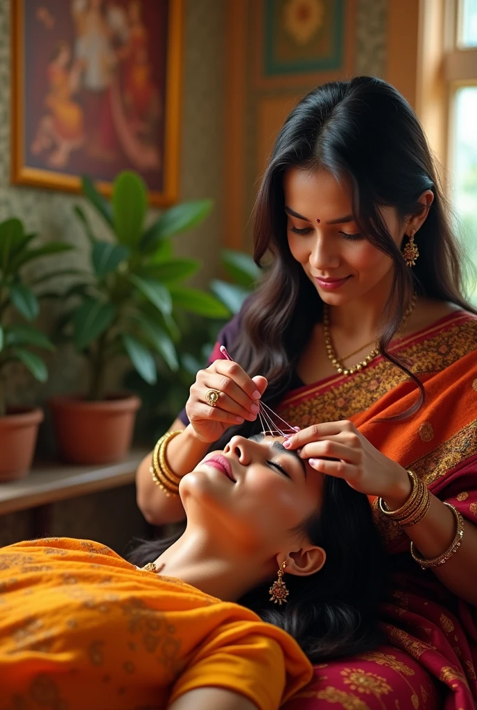 Threading image for indian salon