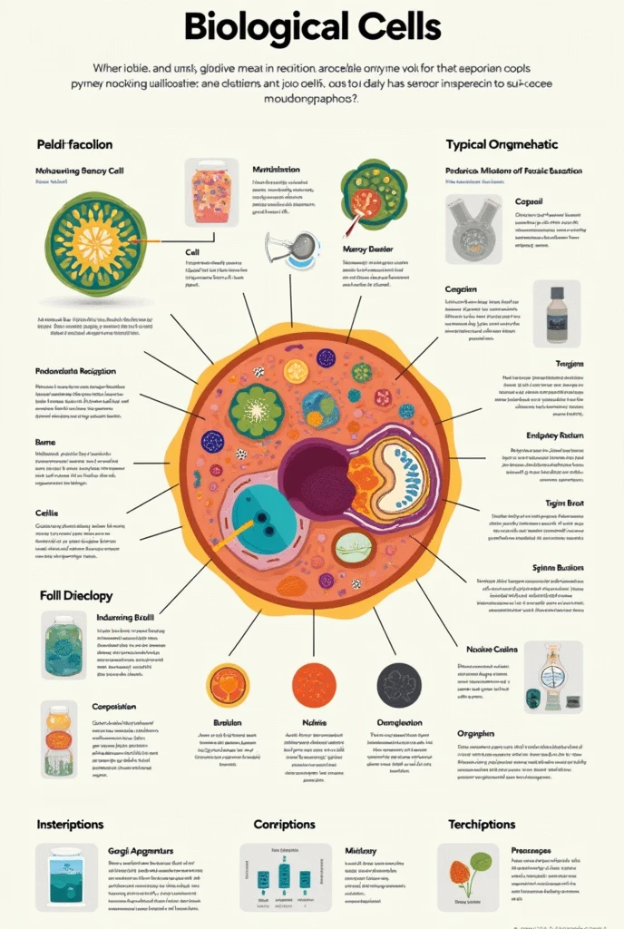 infographic about cell parts and functions