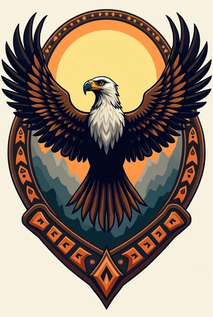 Make me a logo representing success or zenith at a tribe